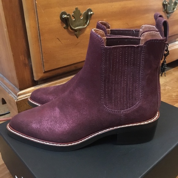 Coach Bowery Bootie Gsuade in Bordeaux - Picture 5 of 6